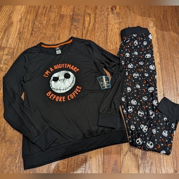 DISNEY Nightmare before Christmas, Jack skellington Pajamas woman's Sz XS - Picture 4 of 8